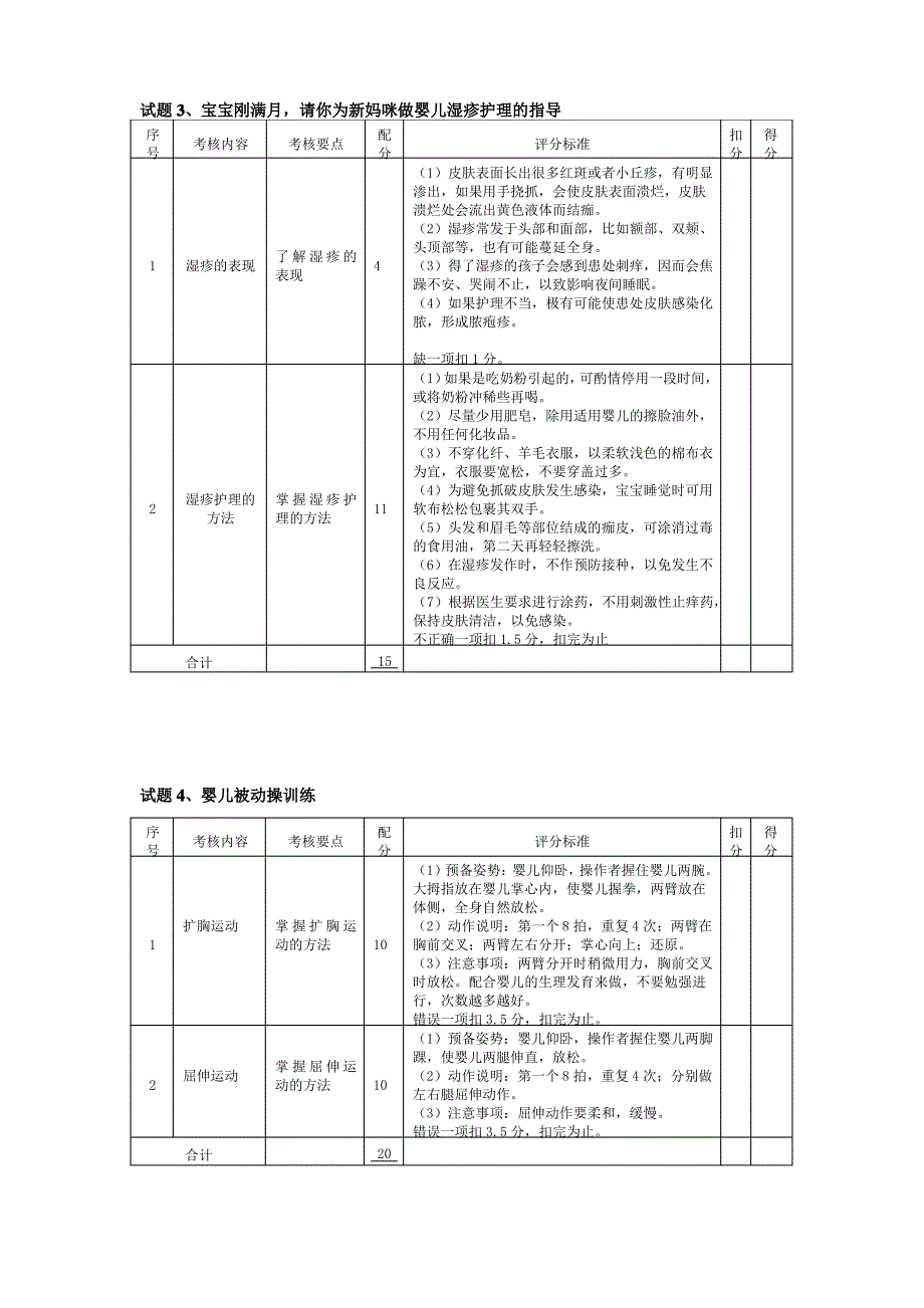 2019育婴员实操技能题_第3页