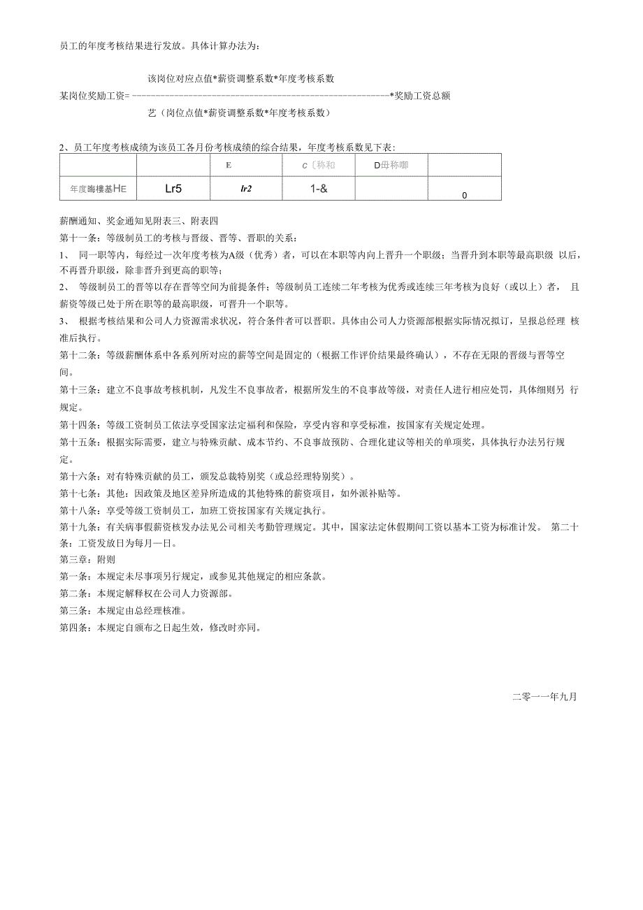 公司工资等级薪酬管理制度2012_第2页