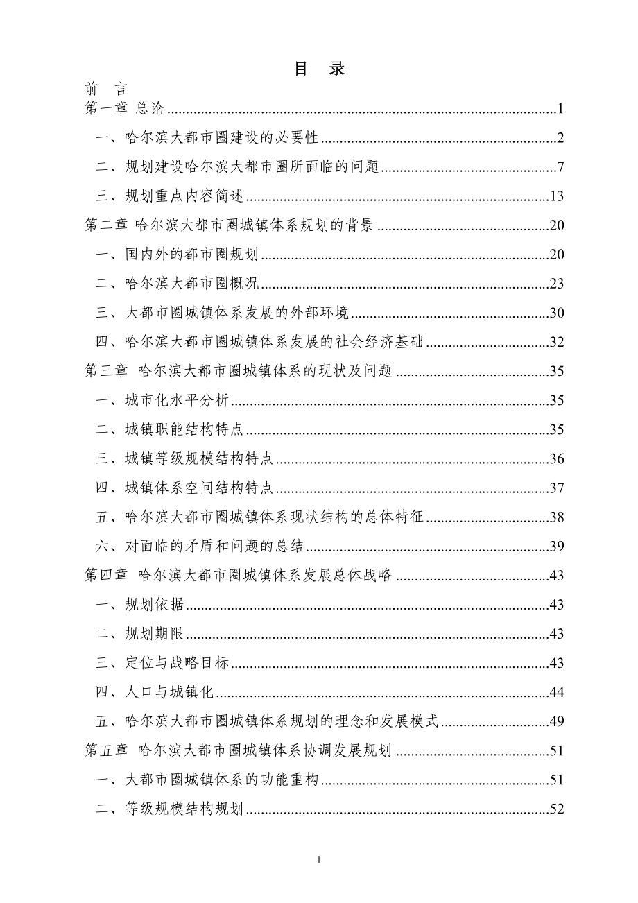大都市圈城镇体系规划综合报告--大学毕业设计论文_第1页