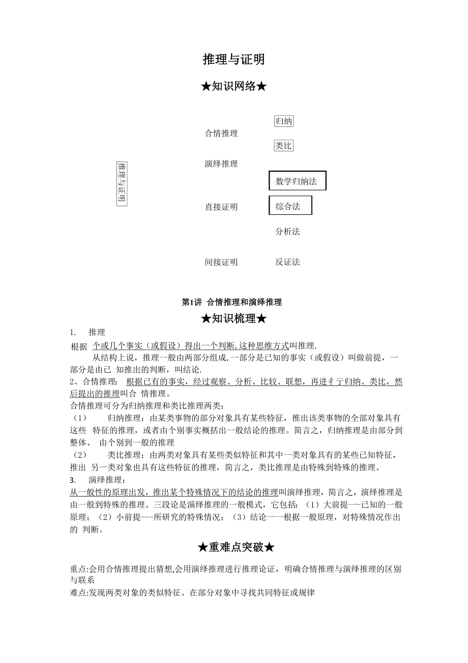 合情推理和演绎推理训练共10页word资料_第1页