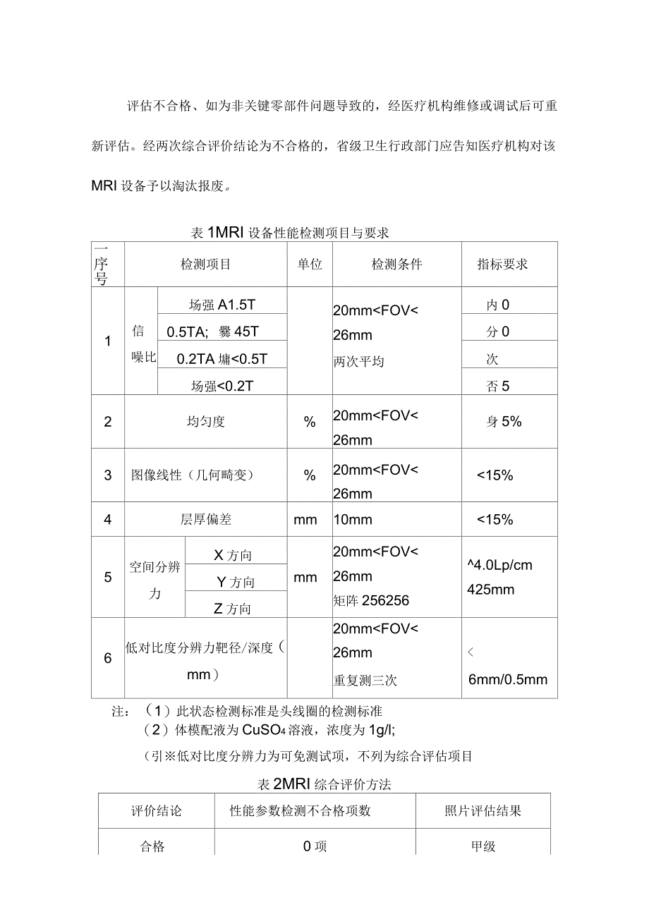 医用磁共振成像设备(MRI)性能和影像质量评估办法_第4页