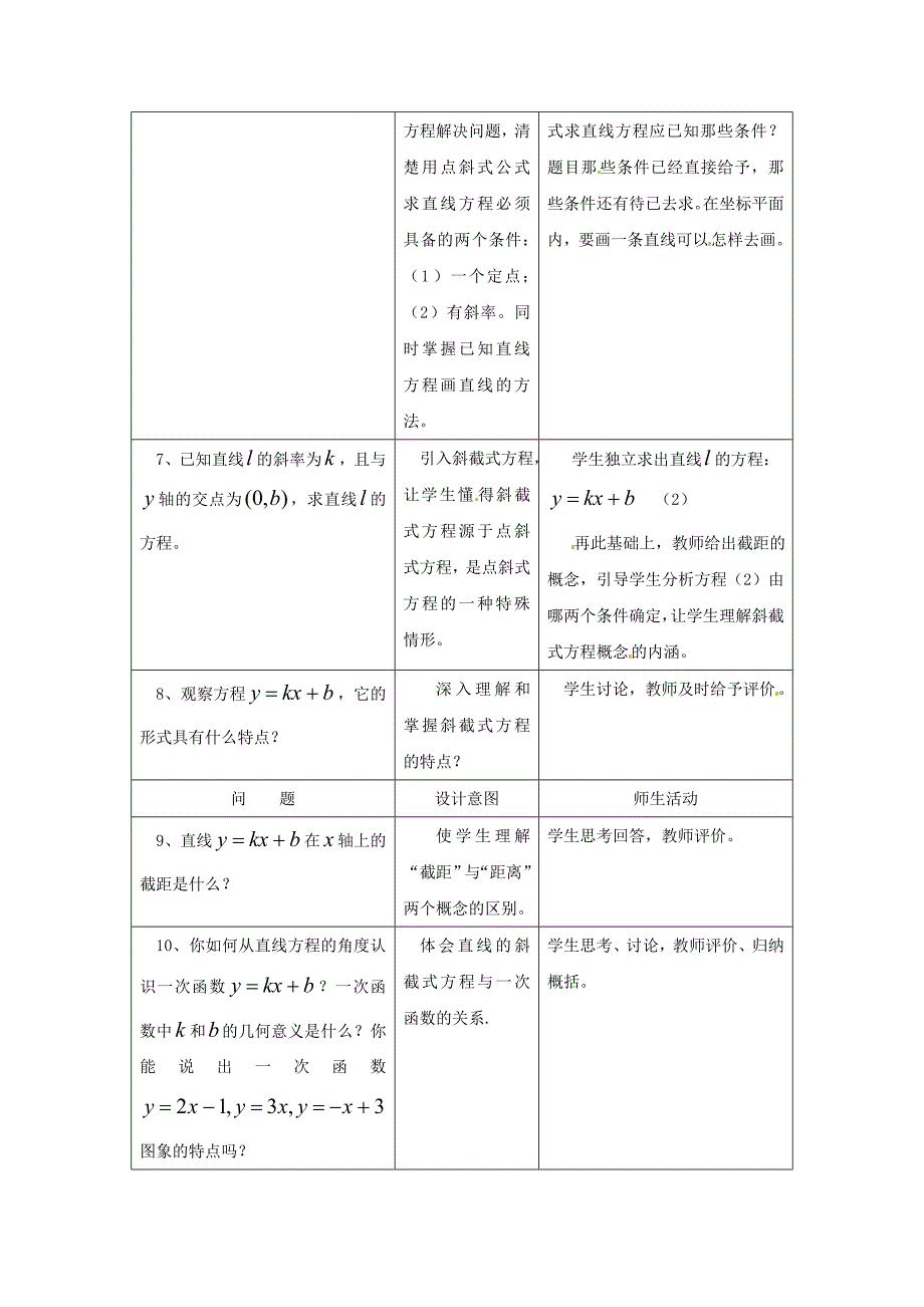 新教材北师大版高中数学必修四：2.1直线与直线的方程3教案_第3页