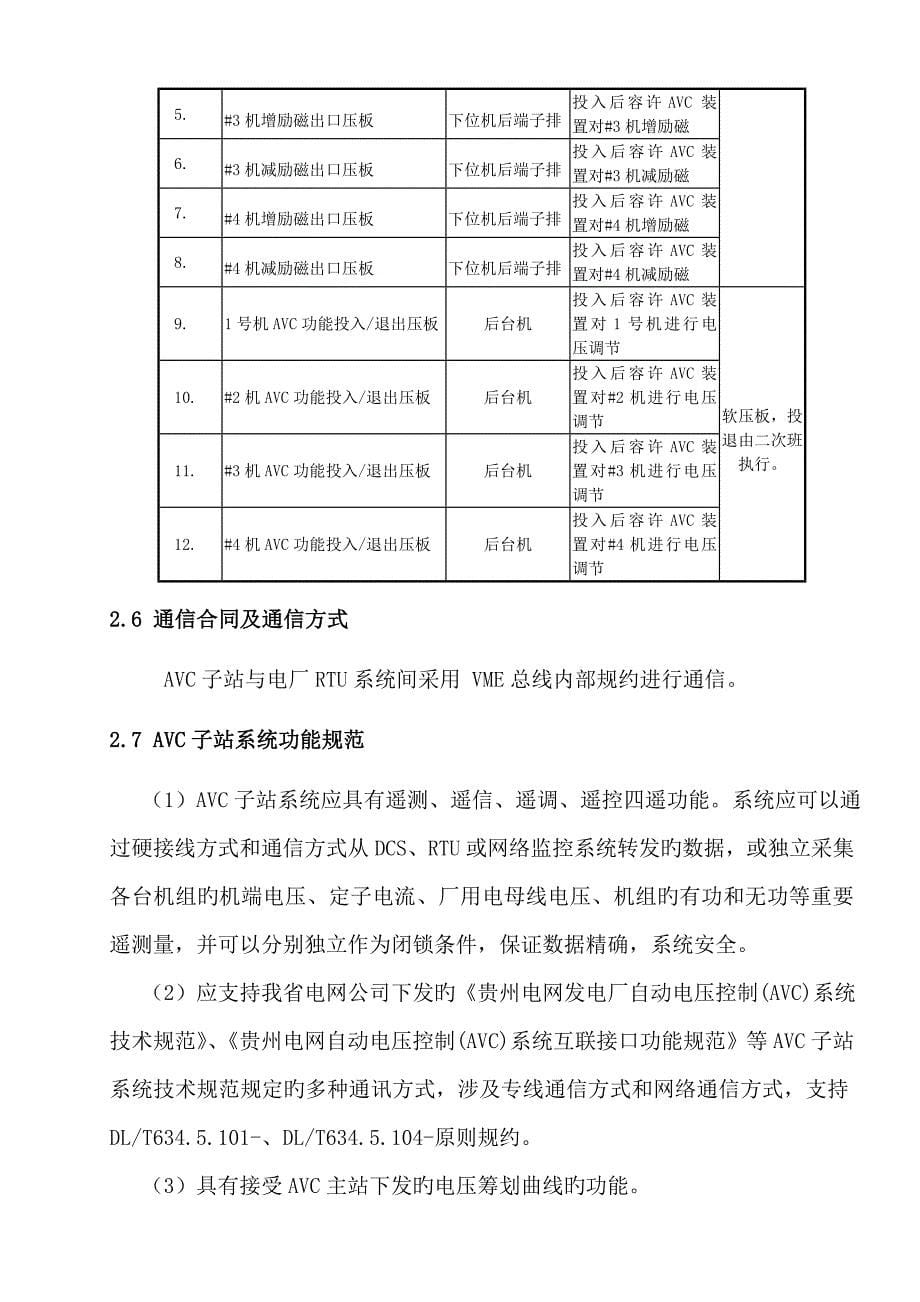 AVC电压自动控制基础系统行专题规程智能发电控制基础系统_第5页