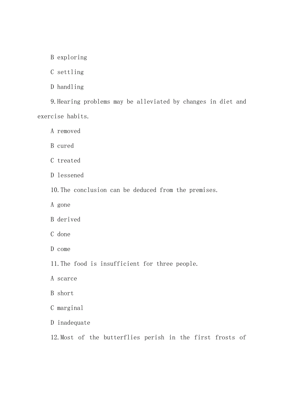 2022年职称英语卫生A级：词汇选项练习(1).docx_第3页