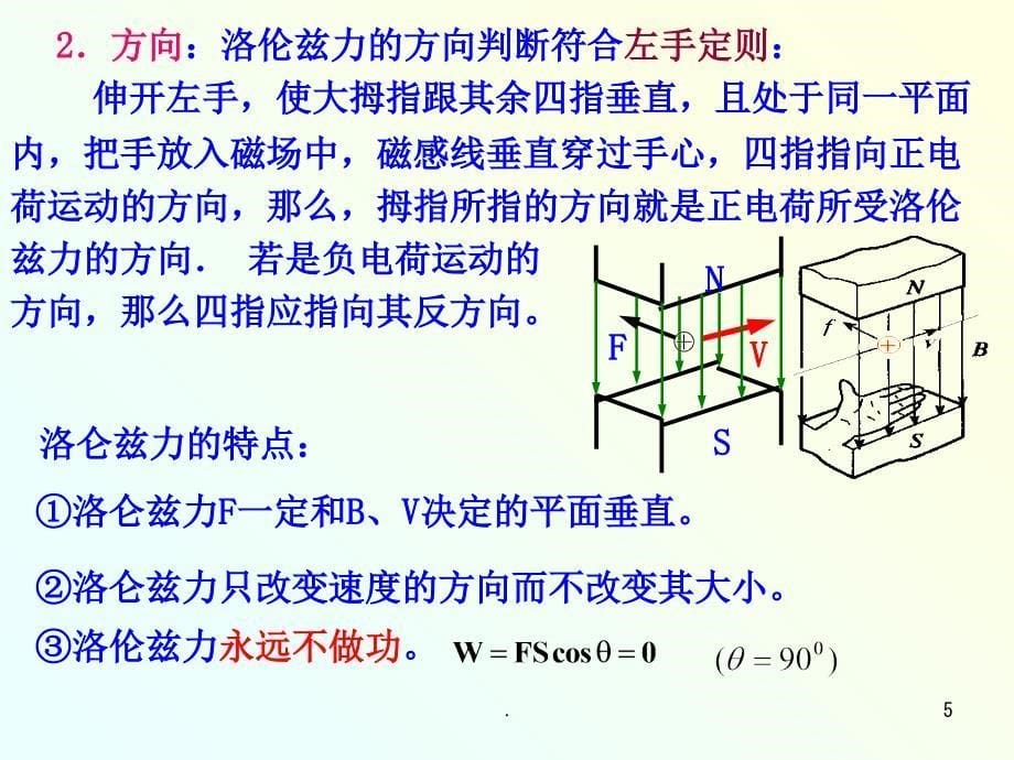 探究洛伦兹力课堂PPT_第5页