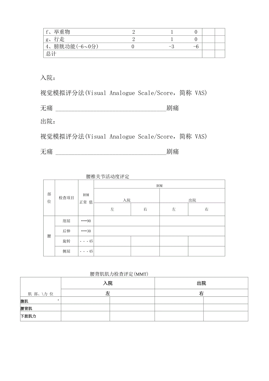 JOA下腰痛评分表_第2页