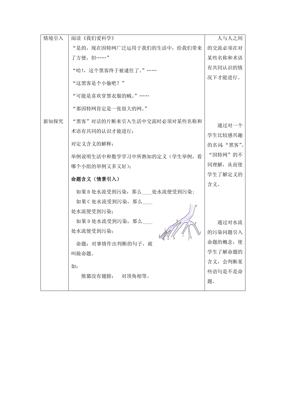 北师大版八年级上册7.2定义与命题1教学设计_第2页