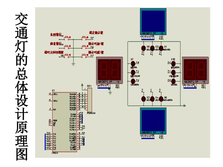 毕业答辩-基于单片机的数字交通灯设计_第3页