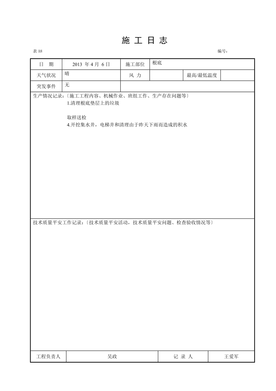 施工日志空白表格_第1页