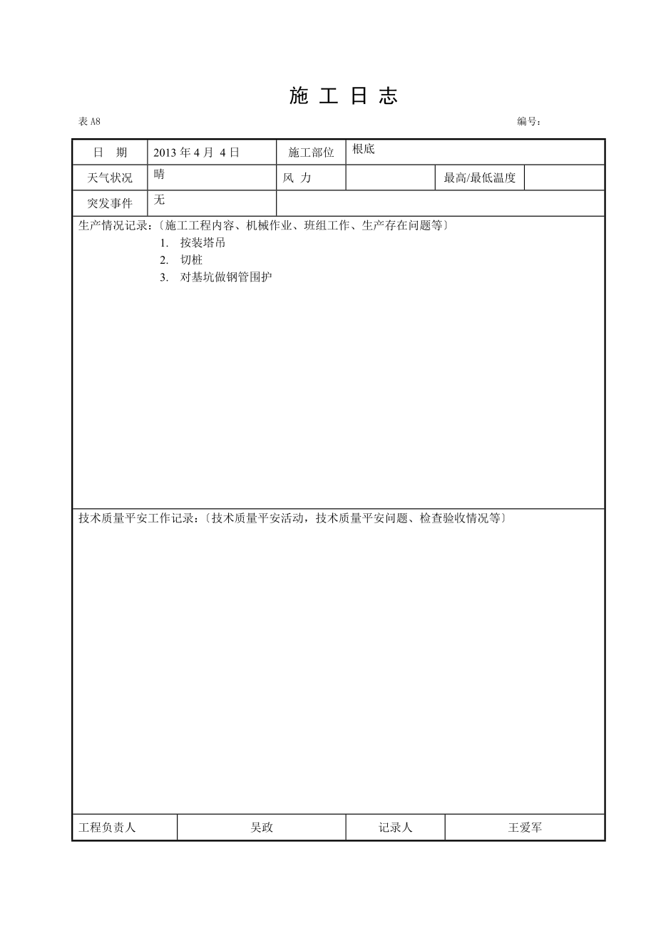 施工日志空白表格_第4页