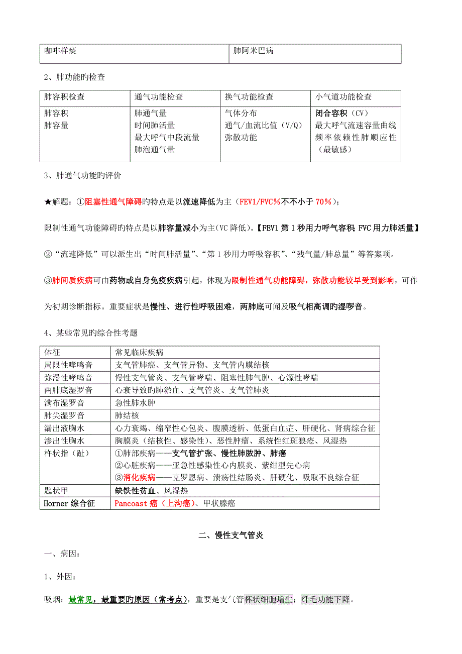 2023年内科主治医师考试呼吸内科_第2页