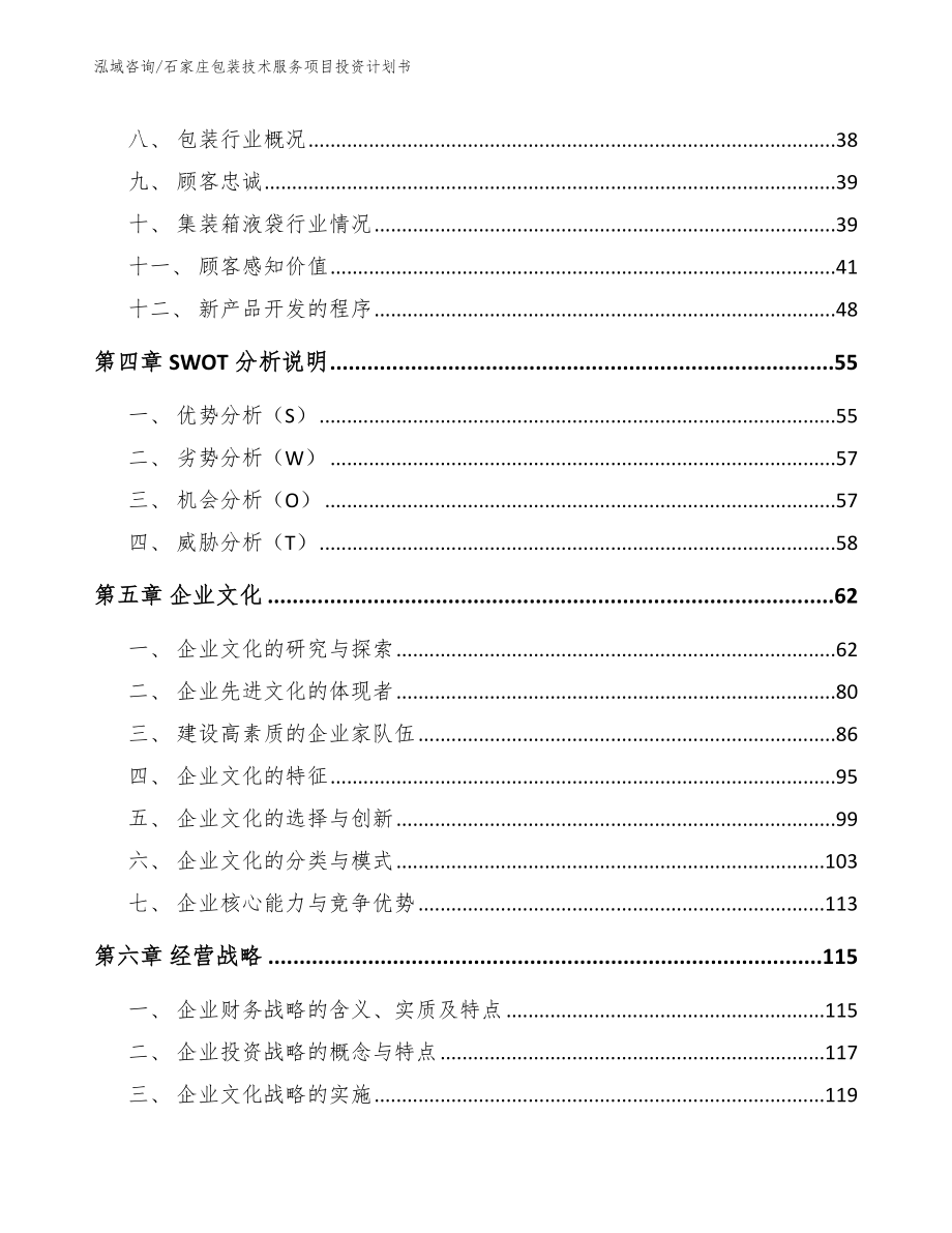 石家庄包装技术服务项目投资计划书_范文参考_第2页