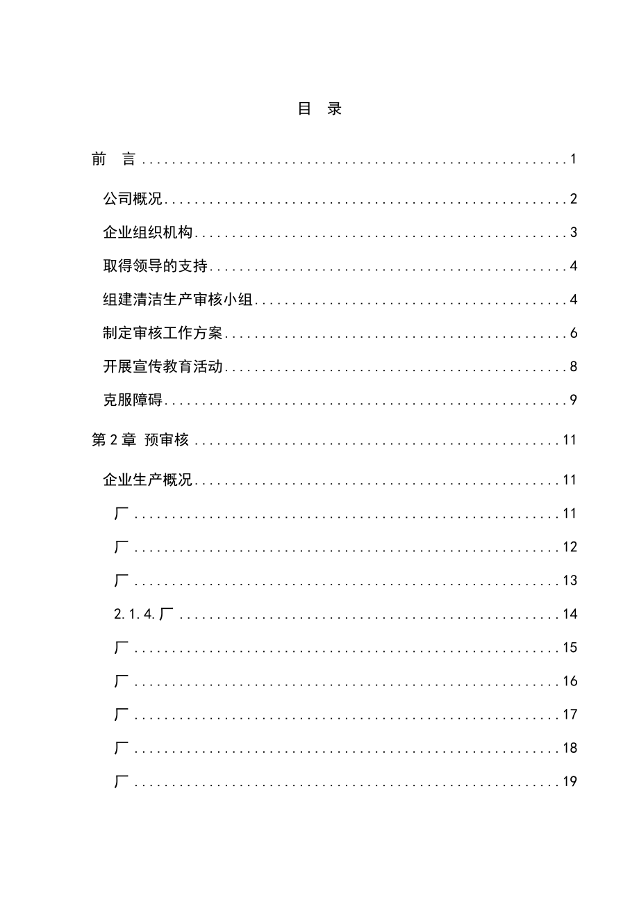 《清洁生产审核报告范本》_第1页