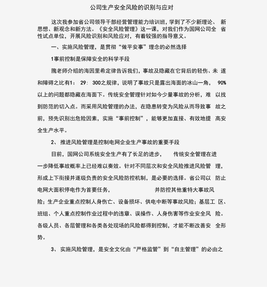 公司生产安全风险的识别与应对_第2页