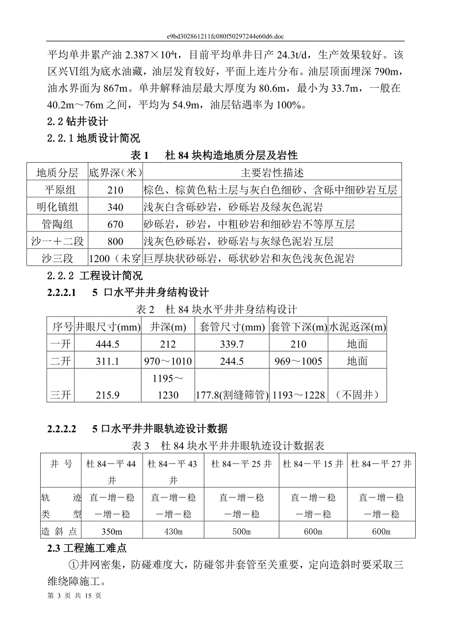 水平井技术在辽河油田杜84块的推广应用_第3页