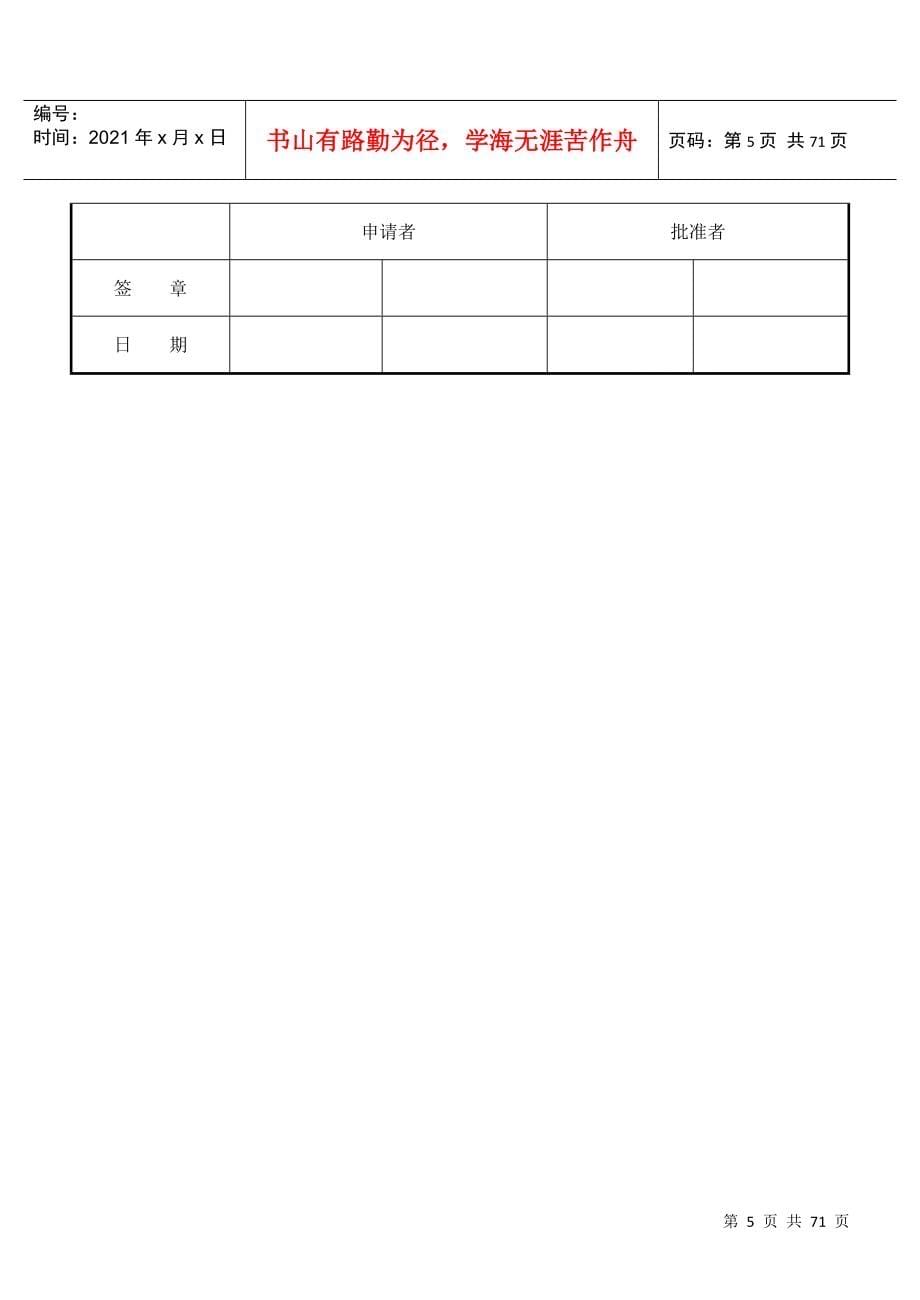 人力资源某某人事实用性表格人事必备_第5页