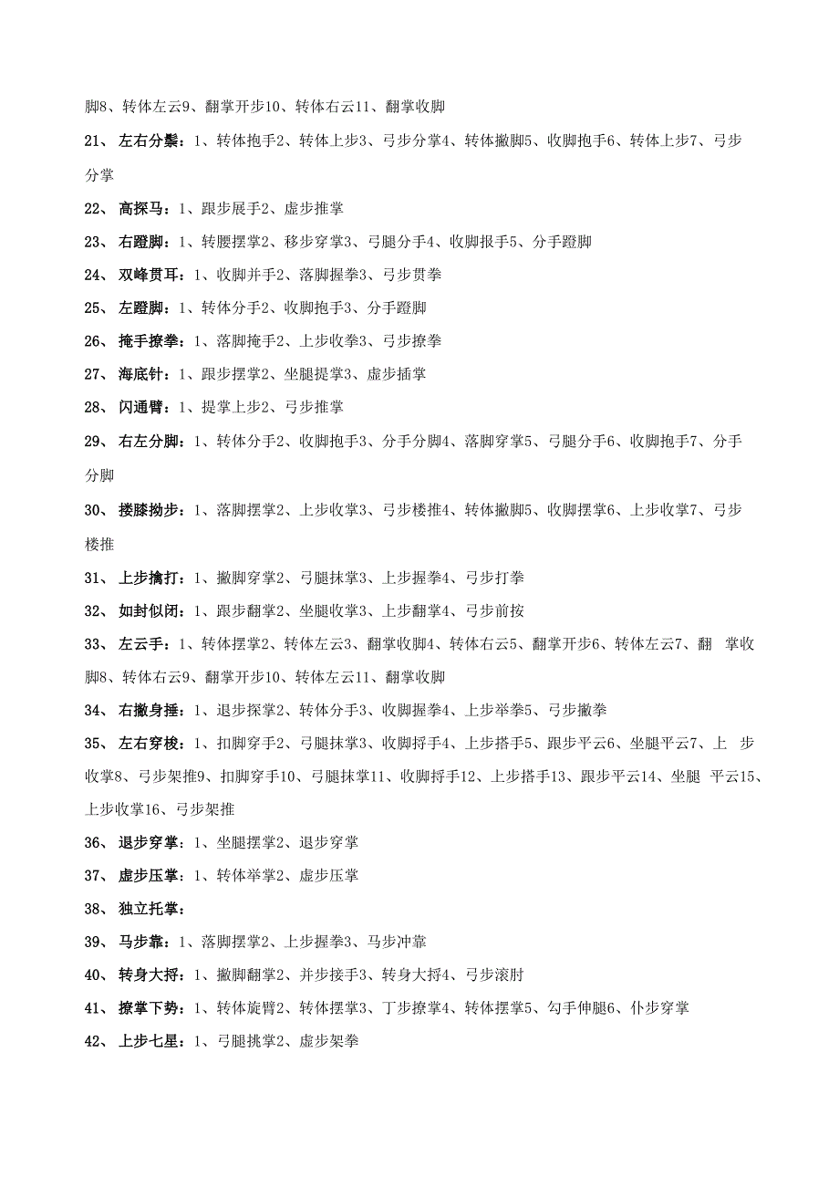 48式太极拳拳谱_第3页