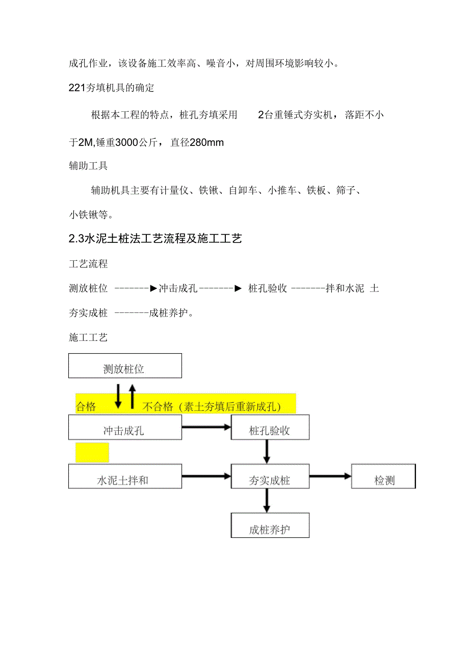 DDC法水泥土夯扩桩施工方案设计_第4页