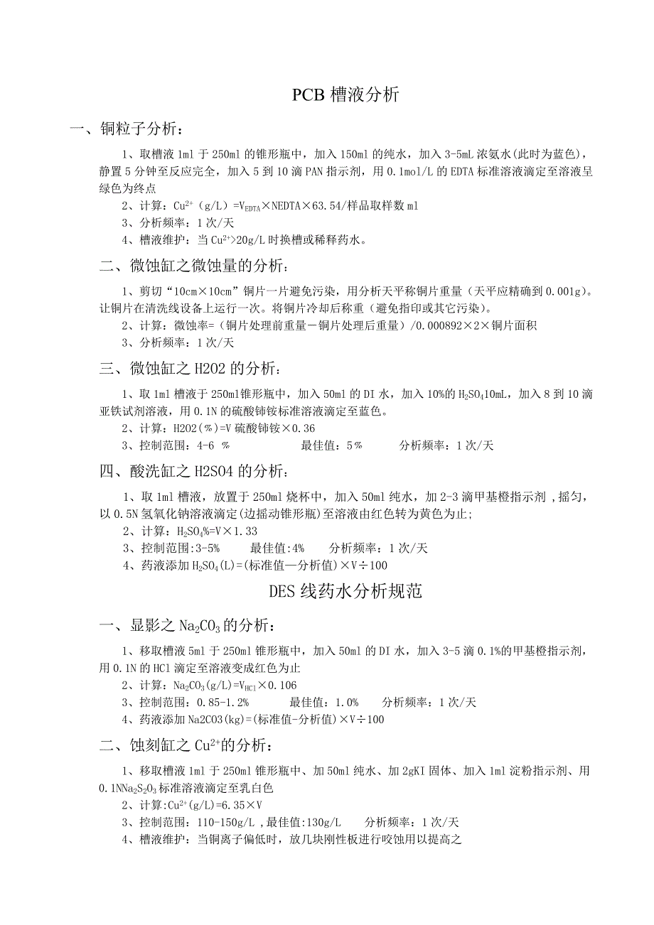 PCB药水分析方法_第1页