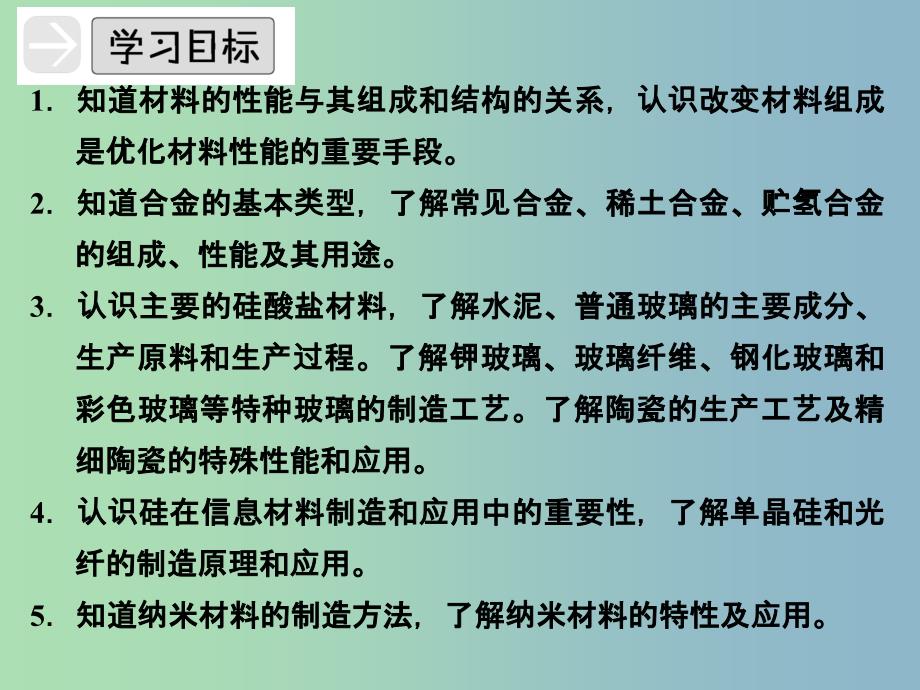 高中化学专题四材料加工与性能优化4.2材料组成的优化课件苏教版.ppt_第3页