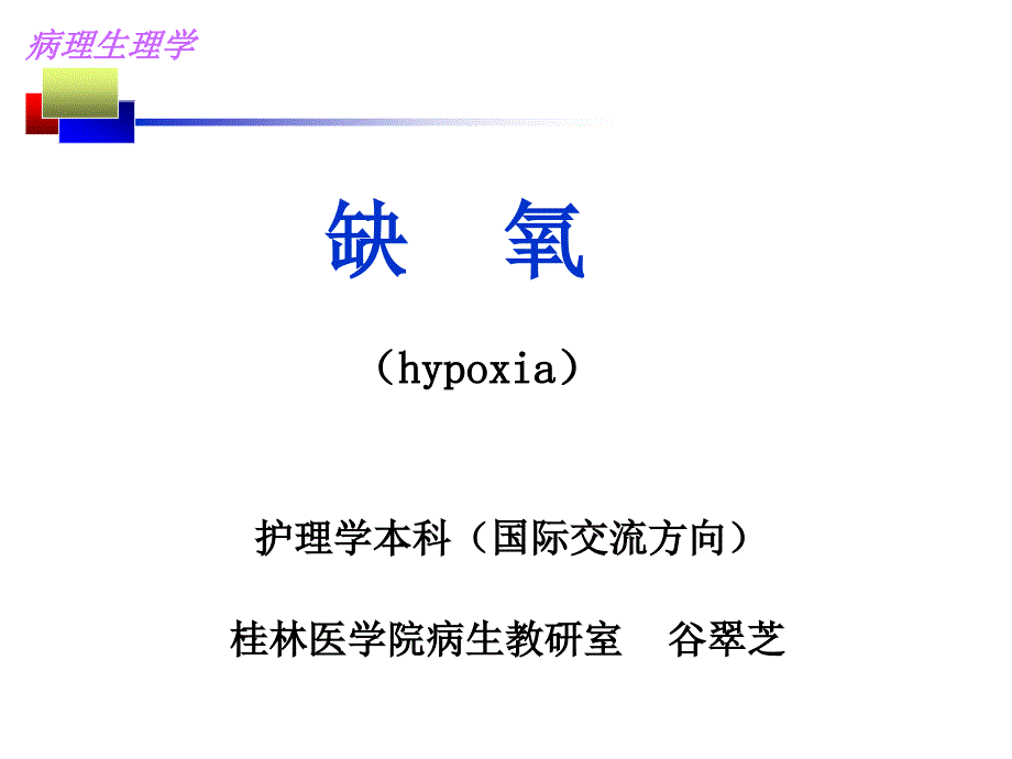 医学院病生缺氧PPT课件_第1页