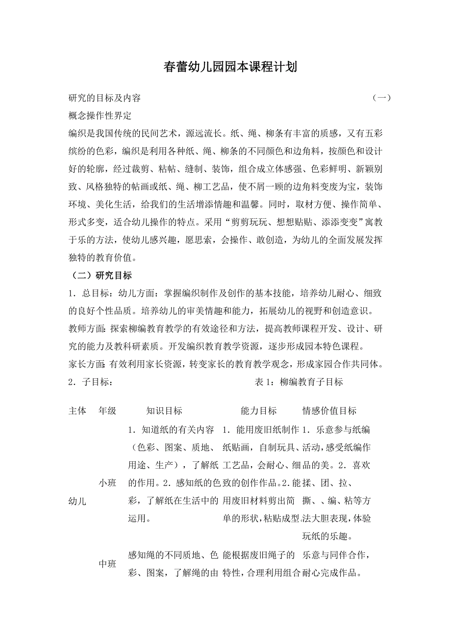 春蕾幼儿园园本课程计划赵.doc_第1页