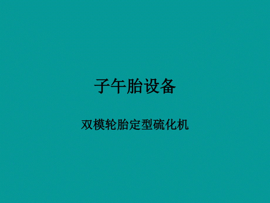 子午胎设备硫化机_第1页