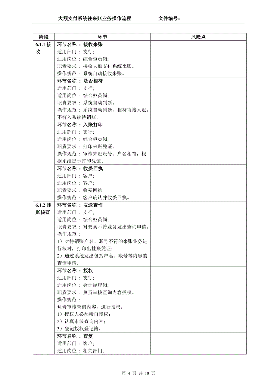 银行大额支付系统往来账业务操作流程_第4页