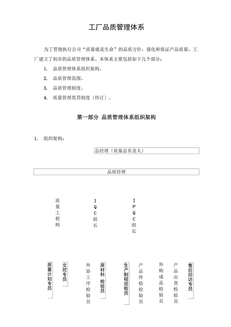 工厂品质管理体系_第1页