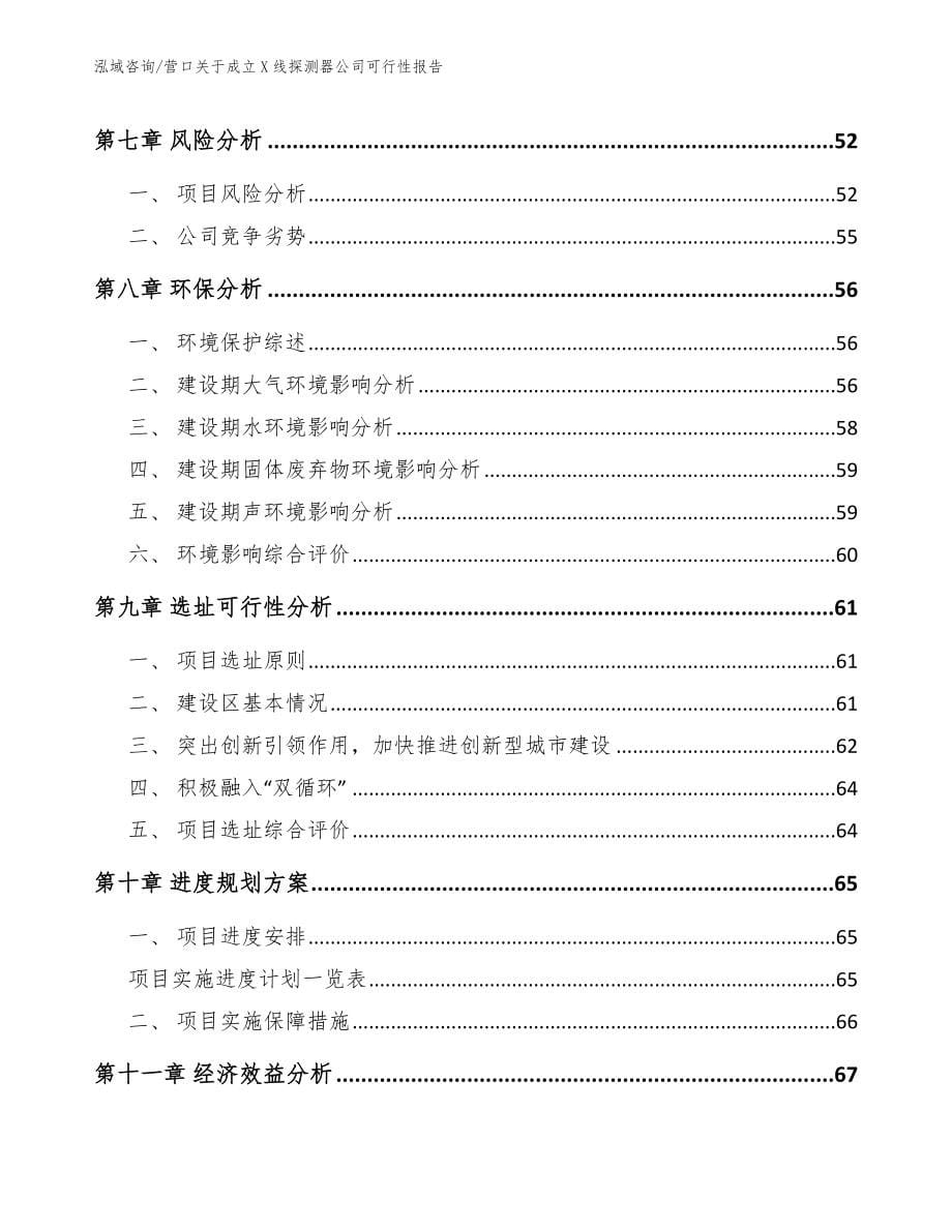 营口关于成立X线探测器公司可行性报告_第5页