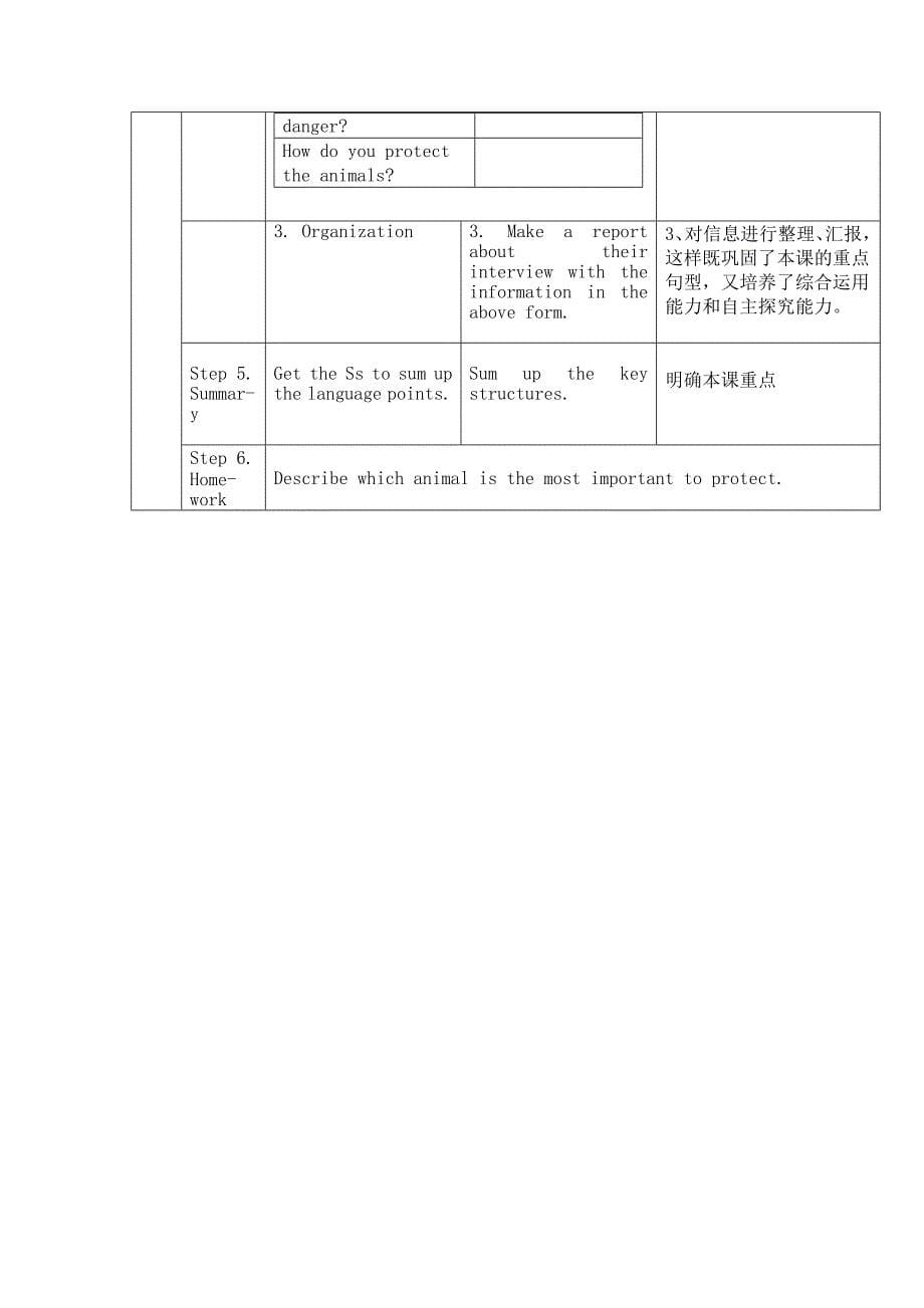 外研版英语八年级上册教案：Module9 Unit1（初二上）_第5页