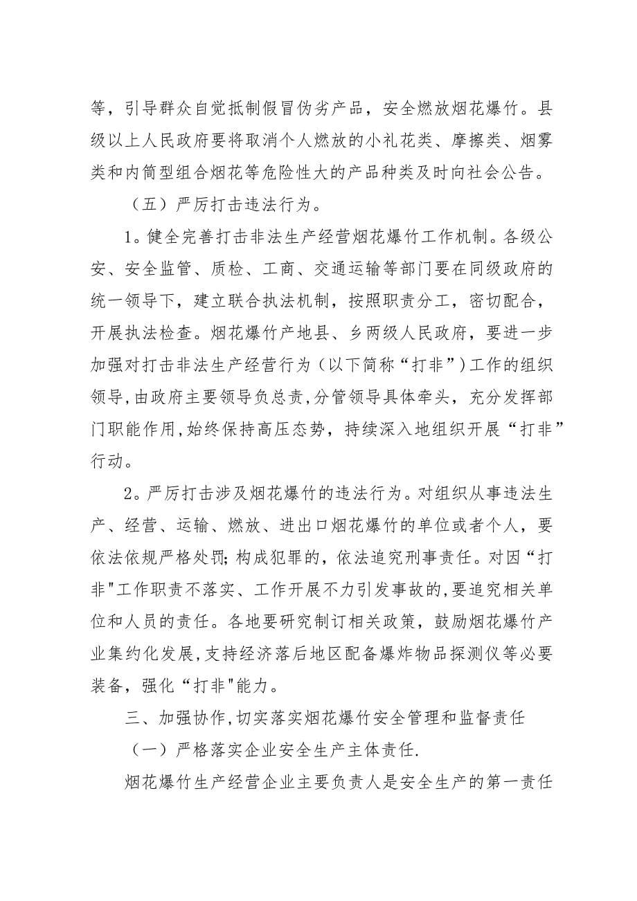 民政办关于烟花爆竹安全生产管治工作的执行建议.docx_第5页