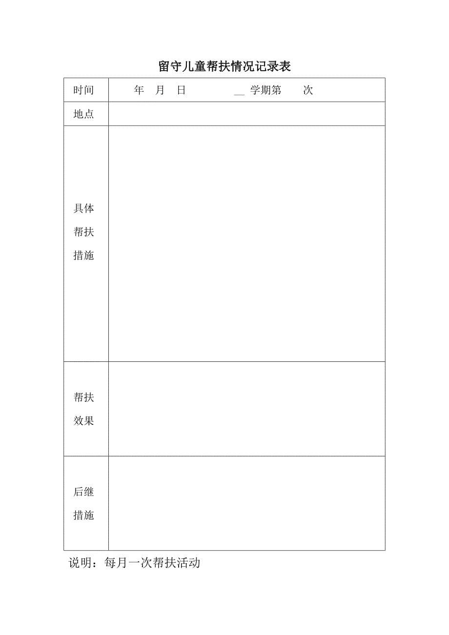 留守儿童帮扶工作记录表.doc_第5页