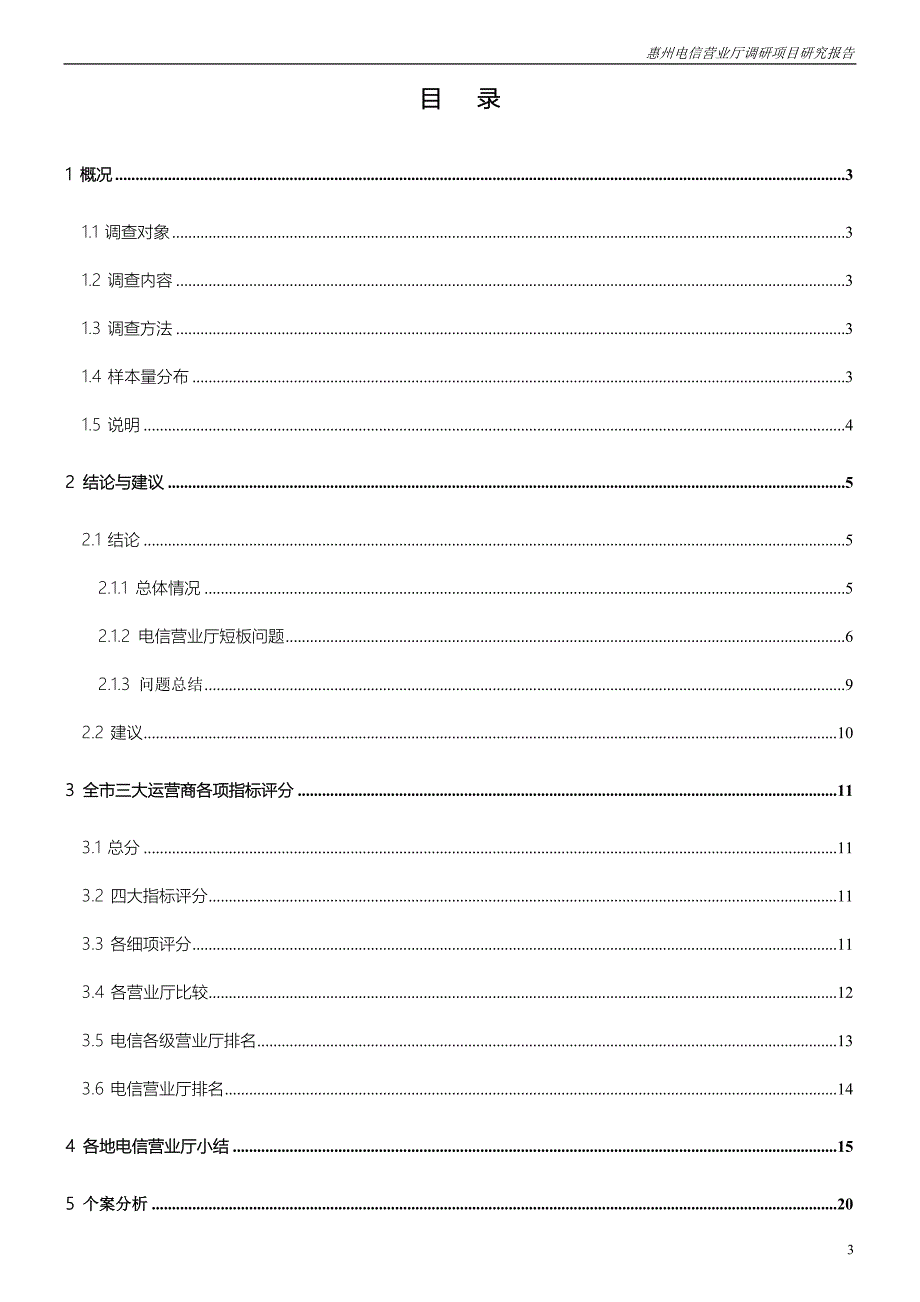中国电信惠州营业厅调研项目研究报告_第3页