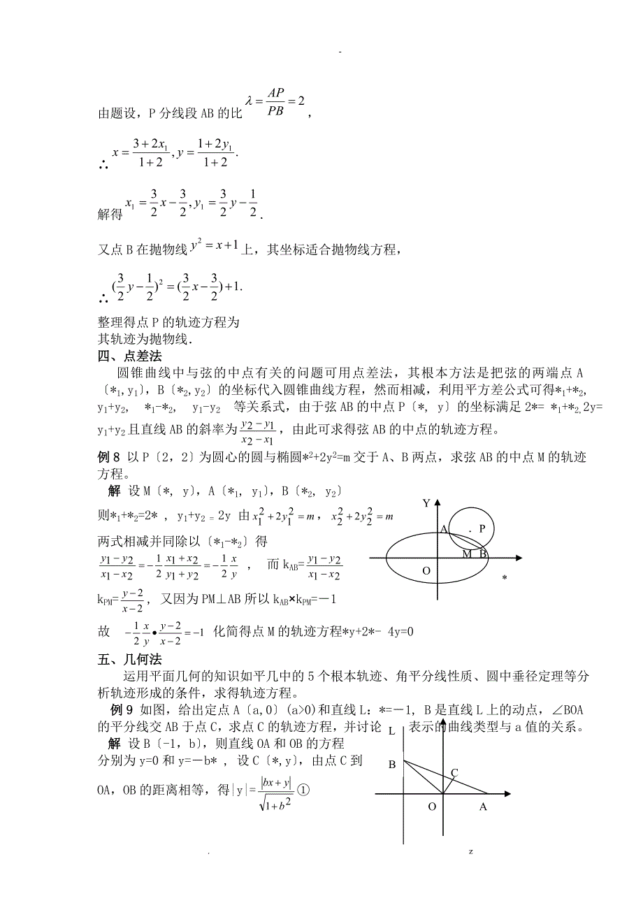 专题解析几何中动点轨迹问题_第4页