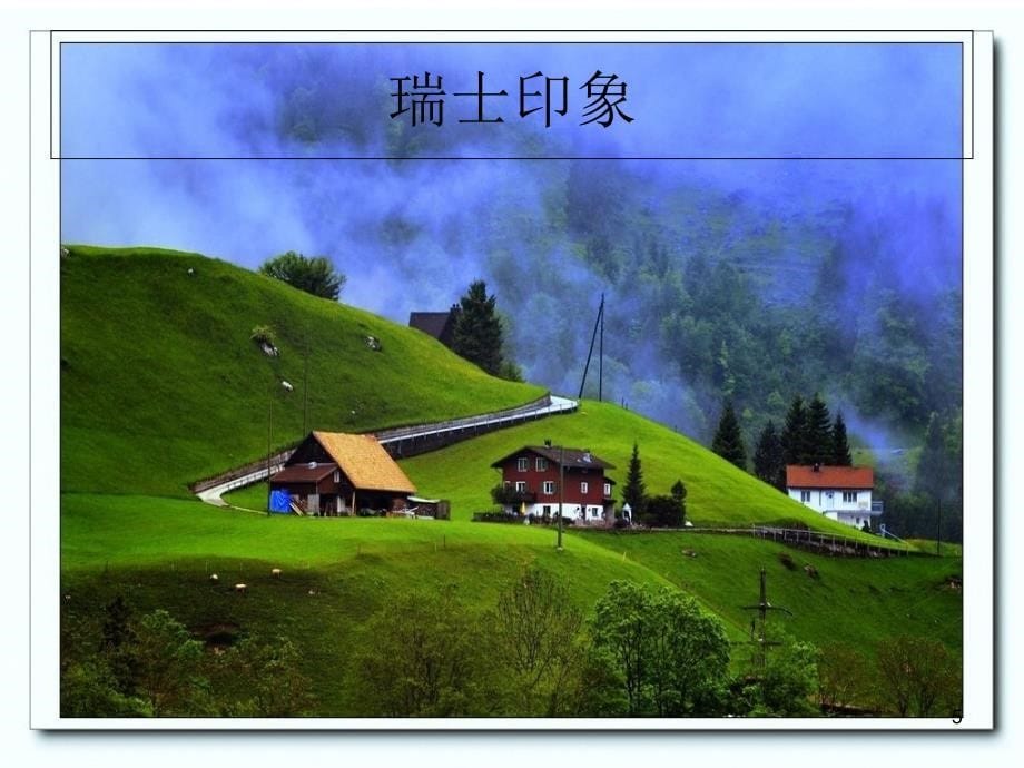 教学课件中国出境旅游目的地概况瑞士_第5页