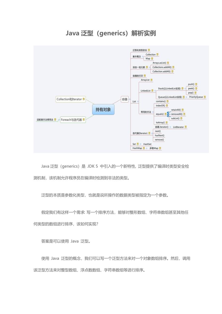 Java泛型(generics)解析实例_第1页