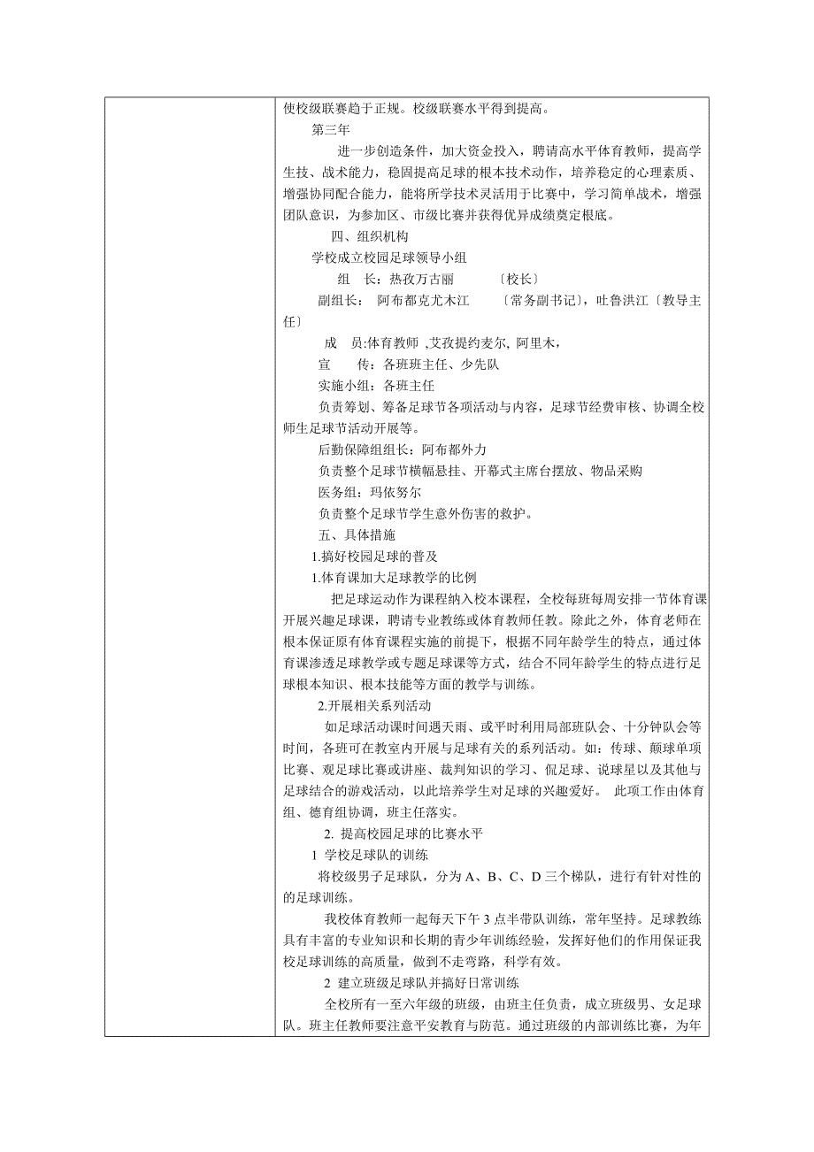 xx小校园足球特色学校申报表_第3页