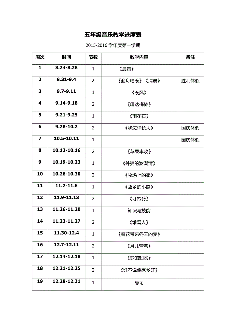 五年级音乐教学进度计划_第4页