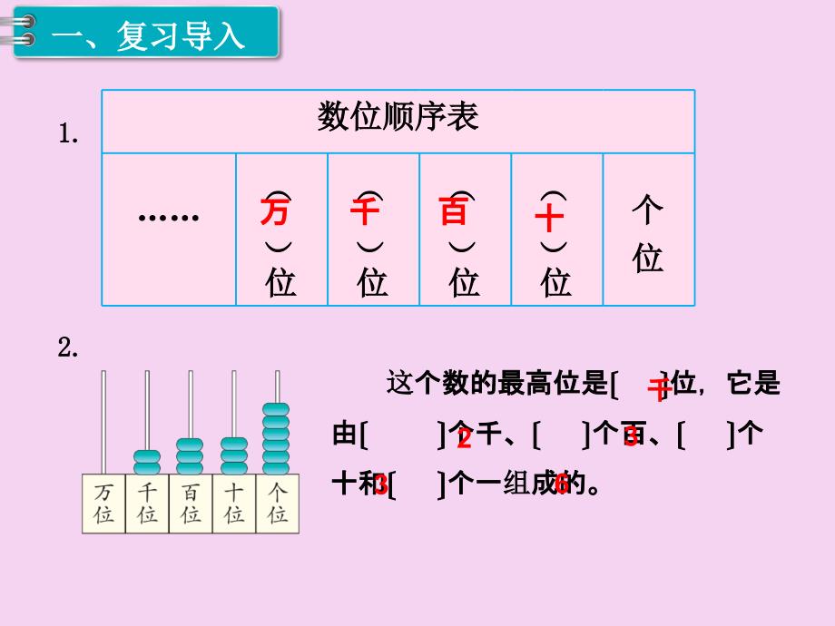 二年级下册数学第7单元万以内数的认识第6课时1以内数的认识2人教新课标ppt课件_第2页