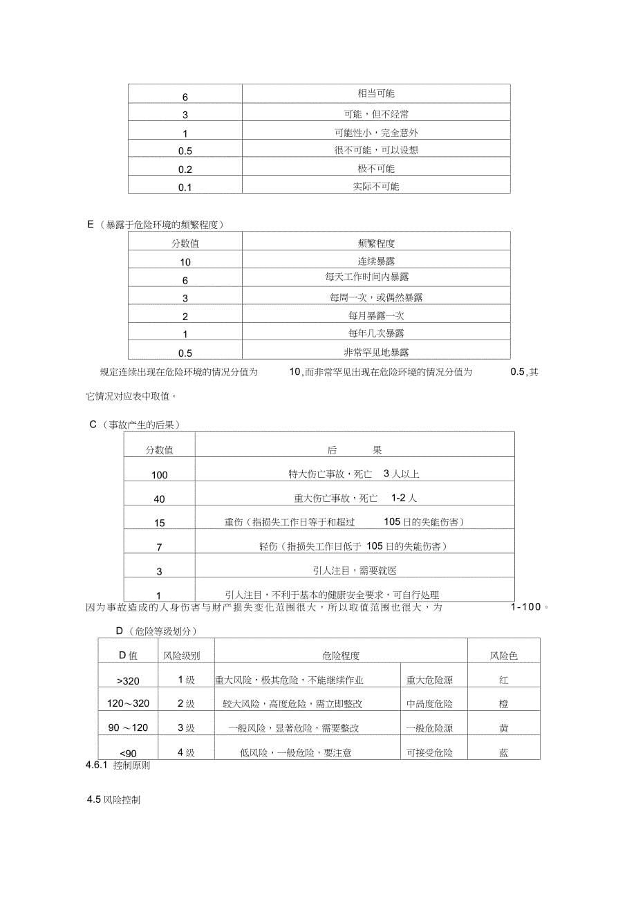 危险源辨识与评价管理制度（完整版）_第5页