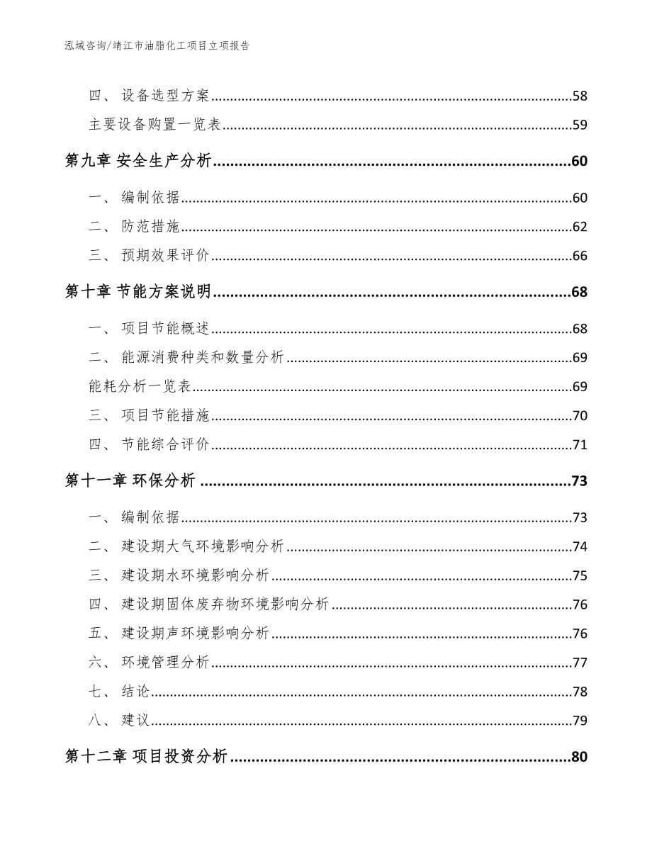 靖江市油脂化工项目立项报告_第5页