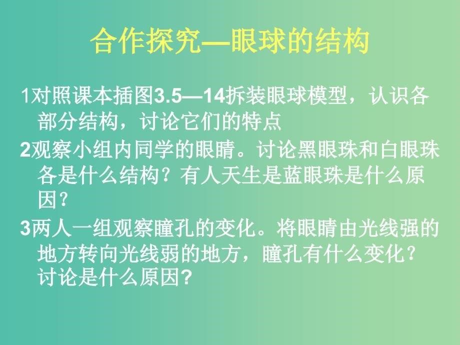 七年级生物下册 3.5.4 人体对周围世界的感知课件（1）（新版）济南版.ppt_第5页