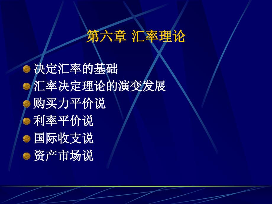 国际金融课件第六章汇率理论_第1页