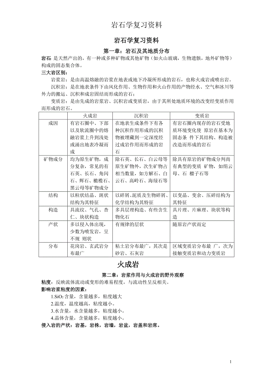 岩石学复习资料_第1页