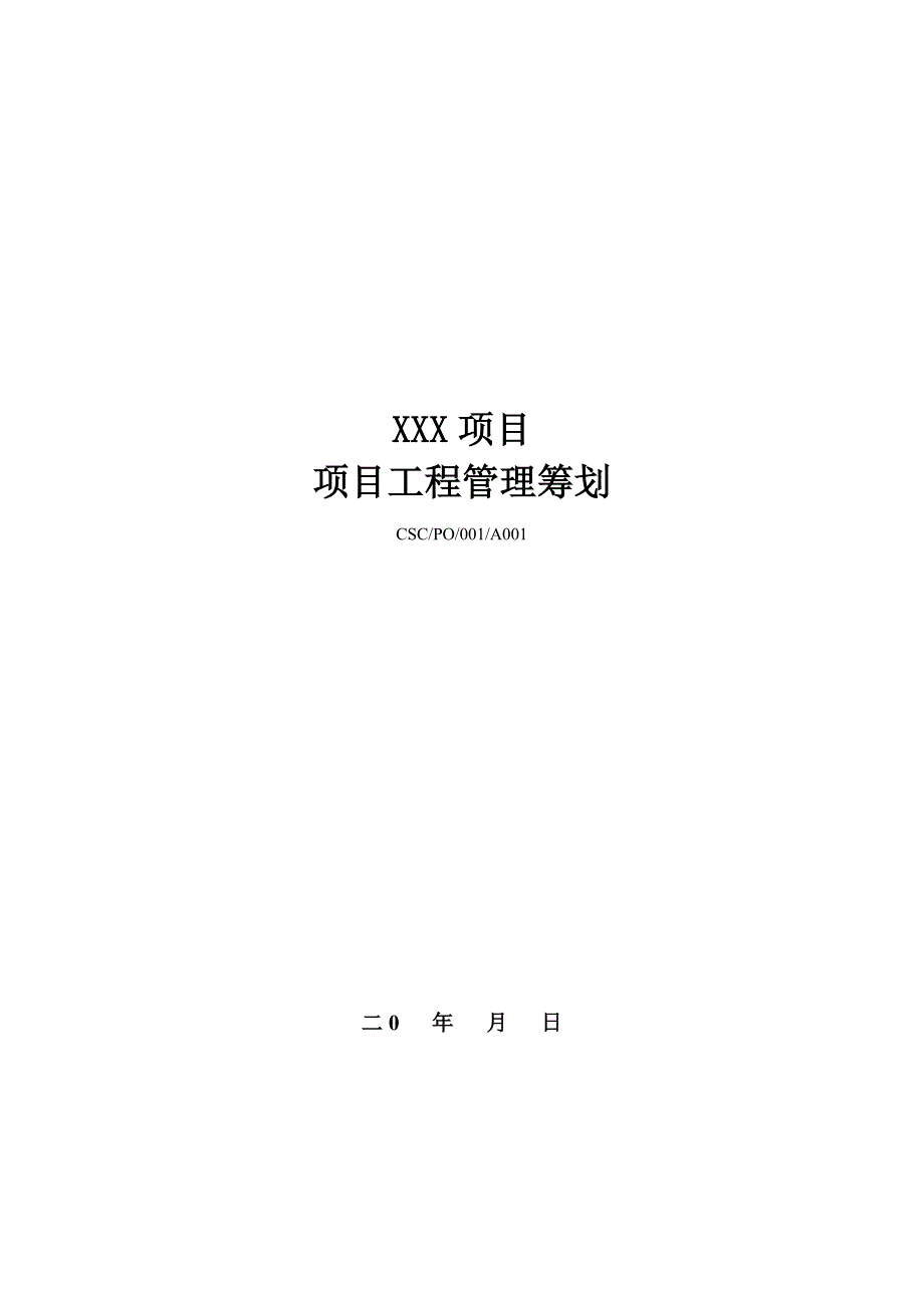 项目工程管理策划.doc_第1页