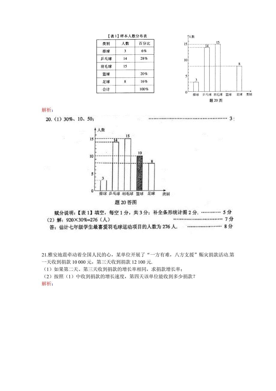 2013年广东省中考数学试卷及答案(Word解析版)_第5页