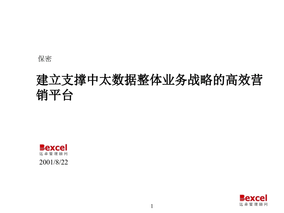 建立高效的营销网络服务中太数据的整体业务战略_第1页