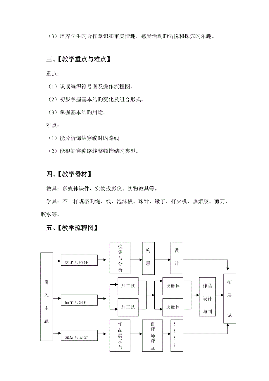 科教版六年级劳动技术教学设计_第3页