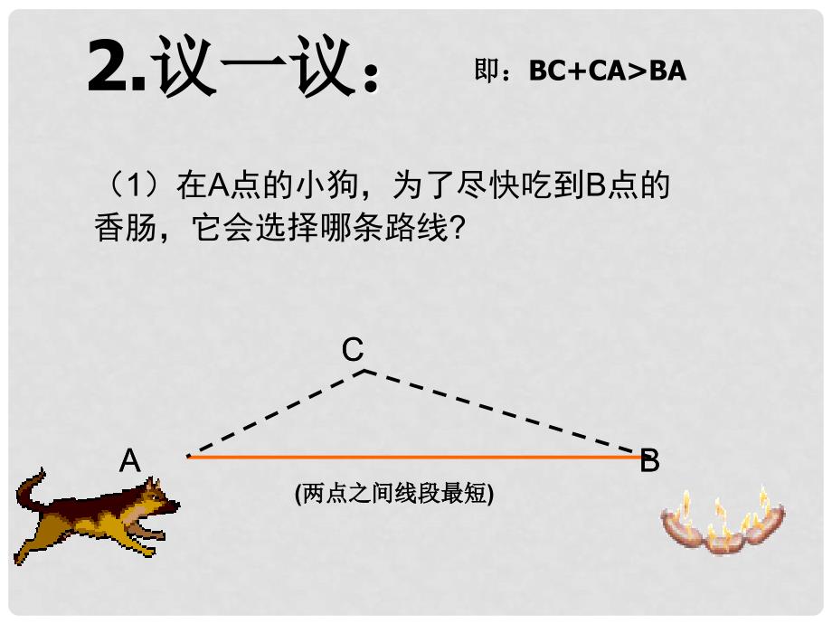 吉林省长市榆树市弓棚镇七年级数学下册 9.1.3 三角形的三边关系课件 （新版）华东师大版_第4页